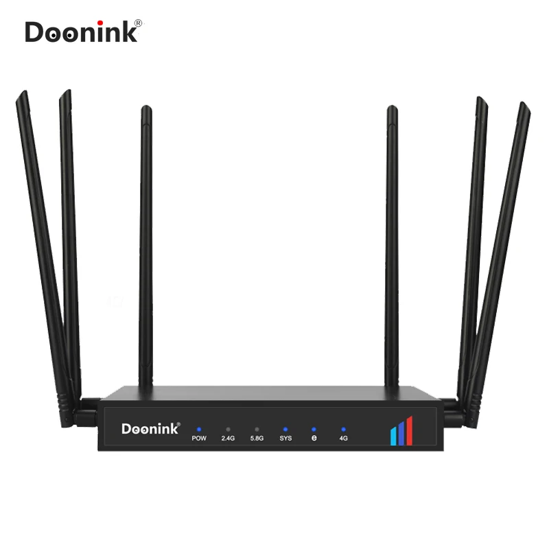 Беспроводной маршрутизатор DOONINK 4G 1WAN + 3LAN порта настенные антенны 4*5 дБи |