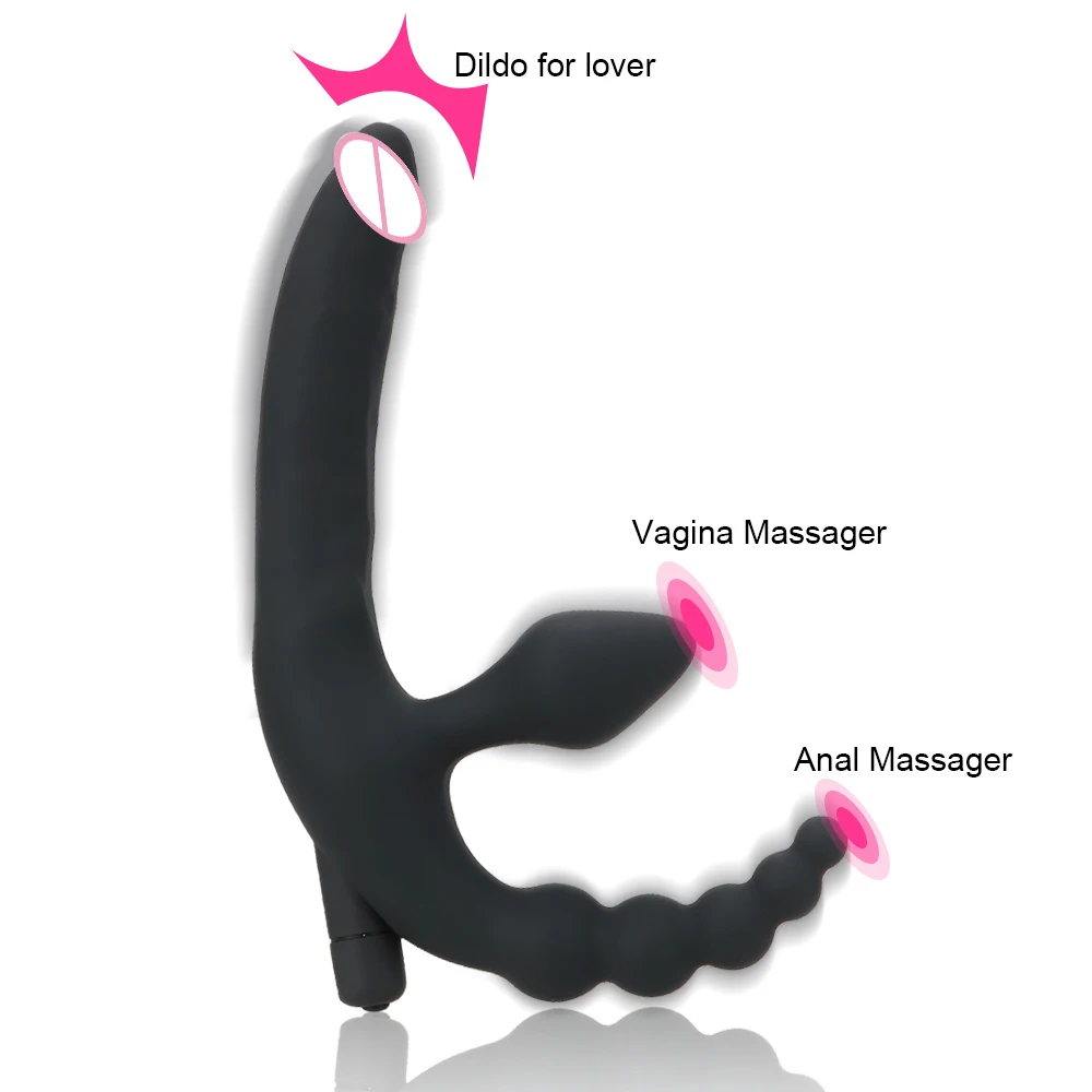 Prostate Massager Anal Plug Vibrator Anus Stimulation Beads Strapon Dildo Sex Toys for Men Women Adult Products | Красота и здоровье