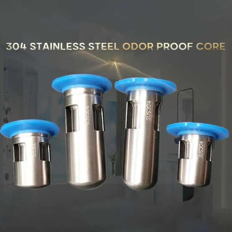 

1PC With Rubber Ring Kitchen Anti-odor Plug Sink Shower Strainer Bathroom Sink Floor Drain Stainless Steel Leak Drain Accessory