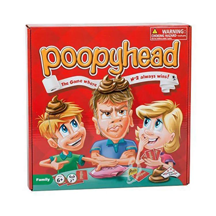 Poopyhead игрушка игра где No 2 всегда выиграет! Настольные игры Карточная для