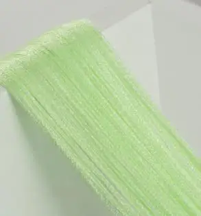 light green DHL, 50 шт., Современная вспышка, блестящая кисточка, занавес для двери, 2x1 м, оконная занавеска для разделения пространства, подзор, домашний декор - Цвет: light green