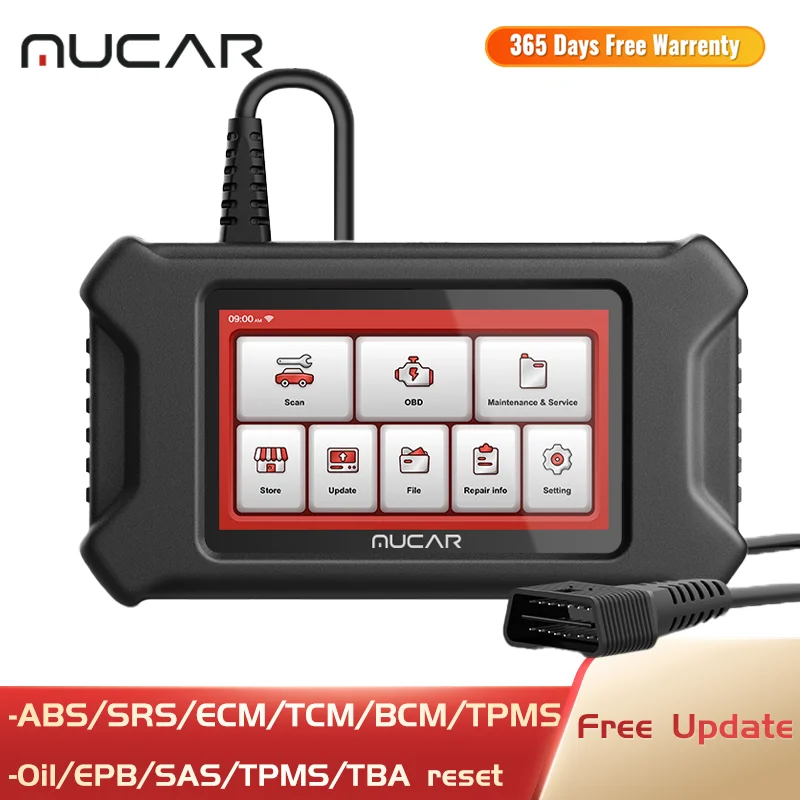 Сканер MUCAR CS6 для масла/EPB/SAS/TPMS/TBA/ABS Obd2 устройство считывания кодов DPF EGR IMMO