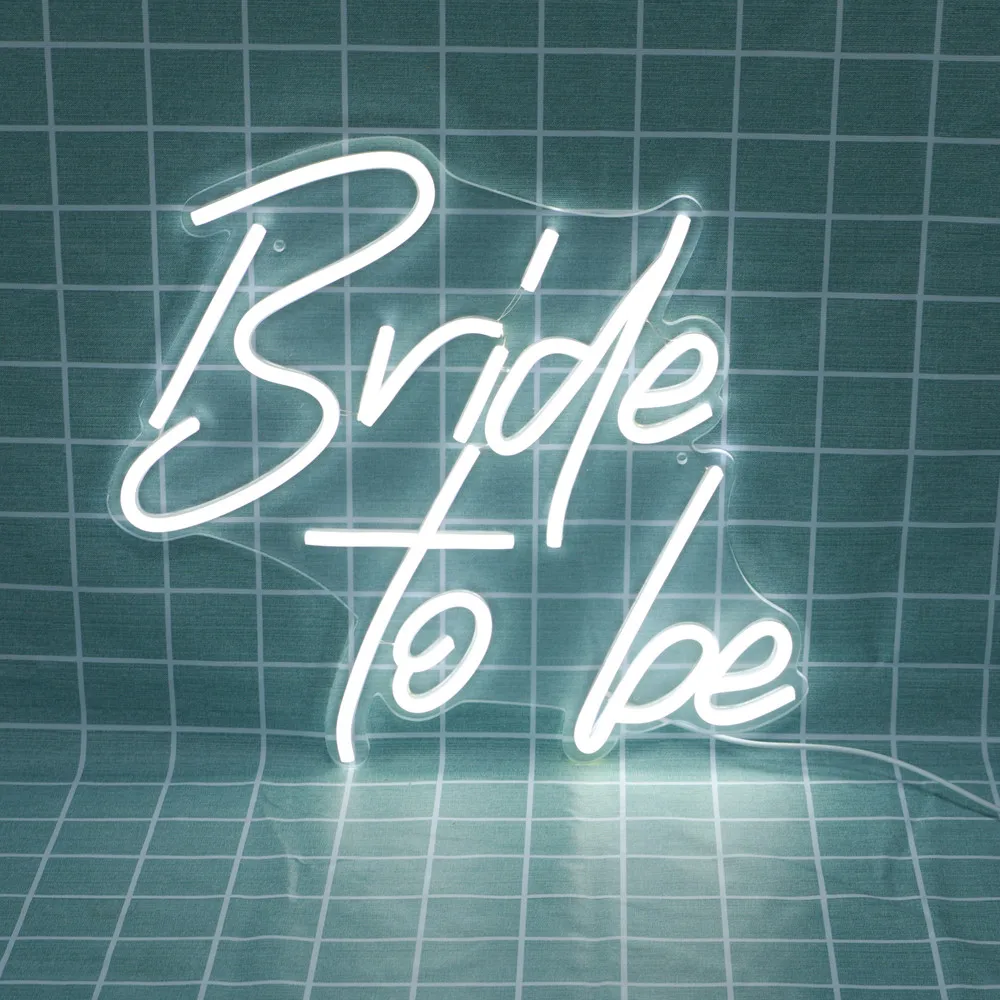 Bride to be LED Neon Plaque Sign Suitable For Home Restaurant Propose Wedding Party Background Window Hall Decor USB Neon Light