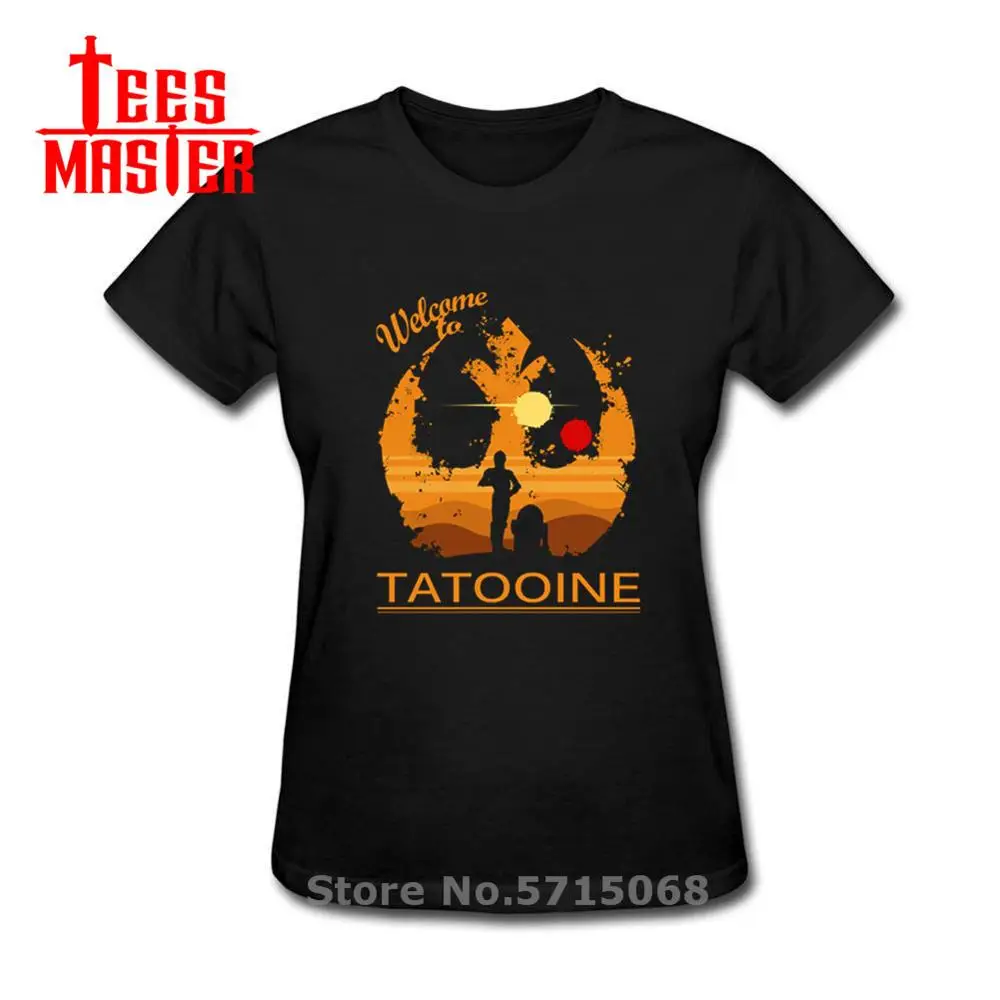 Новинка 2020 модная женская футболка JEDL Добро пожаловать в Tatooine Женская Винтажная