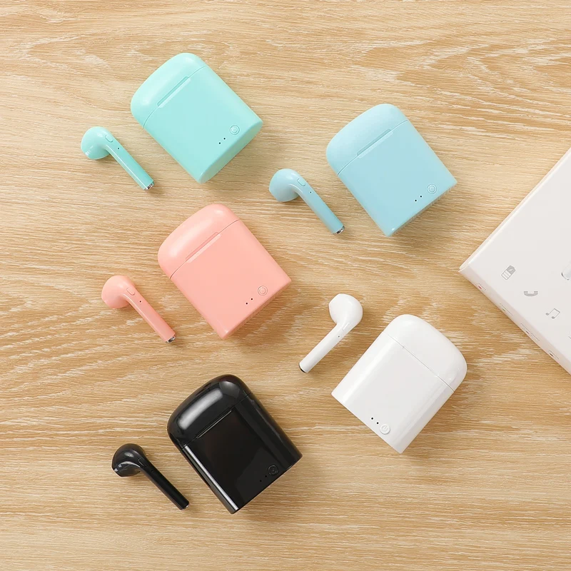 Беспроводные наушники i7s TWS Bluetooth 5 0 спортивные i7 Mini гарнитура с микрофоном для