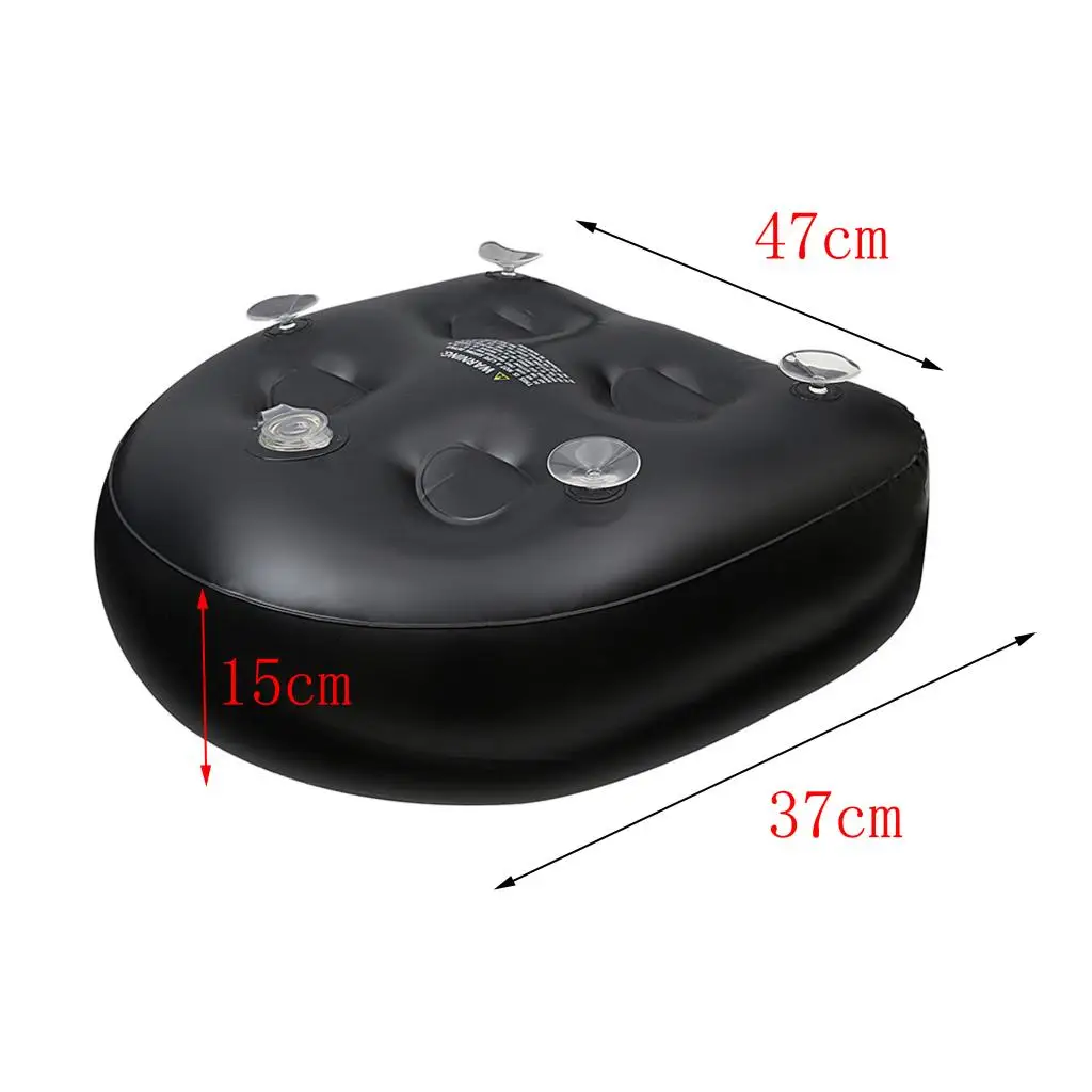 Надувная подушка для ванны черная Водонепроницаемая из ПВХ | Дом и сад