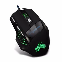 5000DPI Professional Gaming Mouse Breathing Light Mouse Usb Wired Computer Mouse 7-speed DPI for Laptop Pc DOTA LOL Gaming