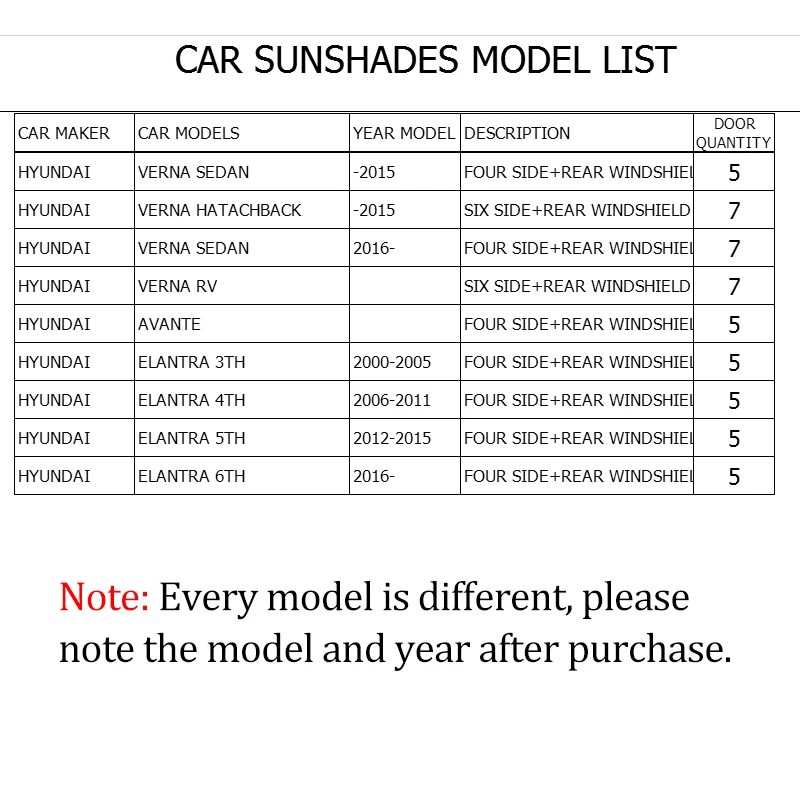 Магнитные специальные занавески для Hyundai Elantra-3th/4th/5th/6th/ Verna Avante оконные