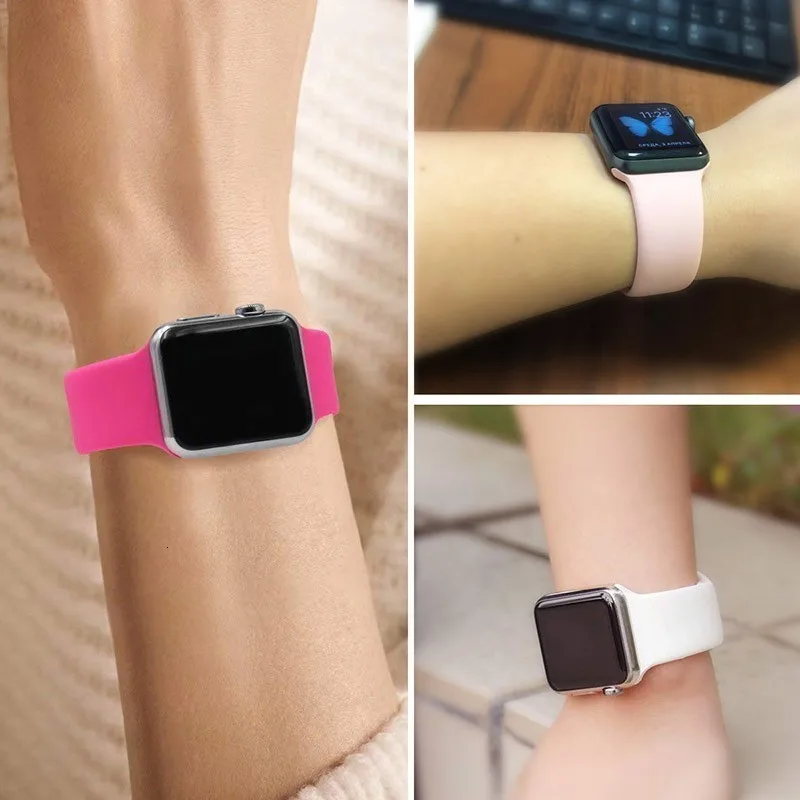 Мягкий ремешок для Apple Watch 42 мм серия 4 3 iwatch ремешок 38 мм 44 мм 40 мм pulseira correa браслет умные часы аксессуары петля