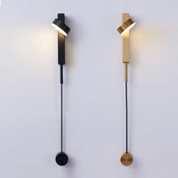 with knob switch dimming led wall lamps nordic minimalist wall sconces light fixtures bedroom bedside stairway foyer home decor