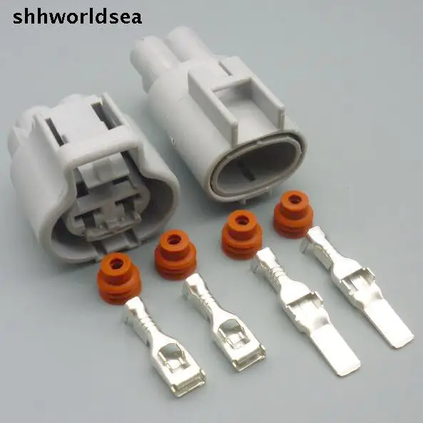 

worldgolden 2pin 4.8mm auto waterproof connector male female 176146-6 176143-6 for focus for mazda