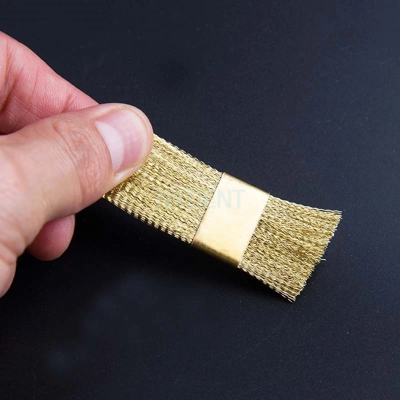 Стоматологическое спиральное сверло Чистящая Щетка медная плоская нейлоновая