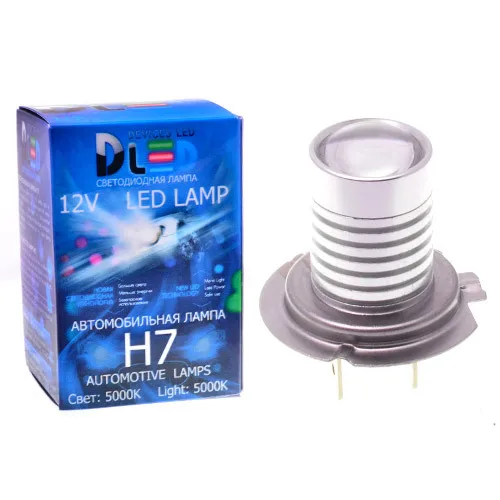Светодиодная автомобильная лампа H7 - Cree 5W (с линзой) (1 в упаковке) | Автомобили и