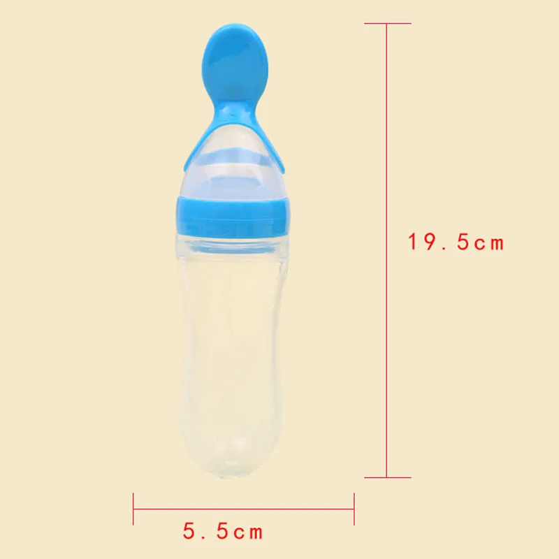 Детская Ложка для кормления силиконовая бутылочка пищевая добавка безопасная