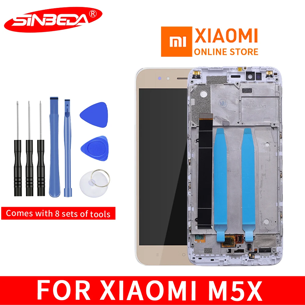 5.5" Original LCD For XIAOMI Mi A1 LCD Display Touch Screen Digitizer Assembly Frame For Xiaomi Mi A1 Mi 5X Display 10 Touch
