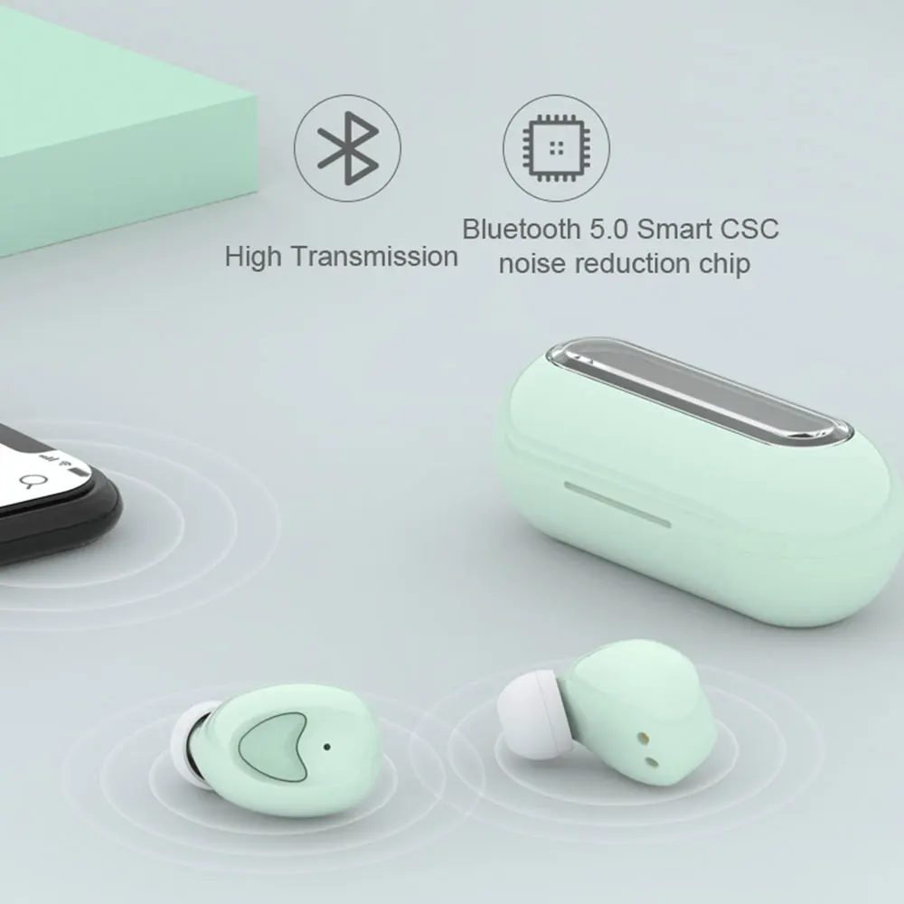 KISSCASE наушники вкладыши TWS с Беспроводной Bluetooth 5 0 мини микрофоном зарядным