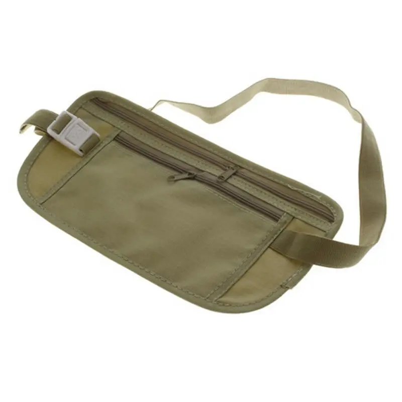 Регулируемый нейлоновый поясной ремень дорожная сумка для скрытого паспорта