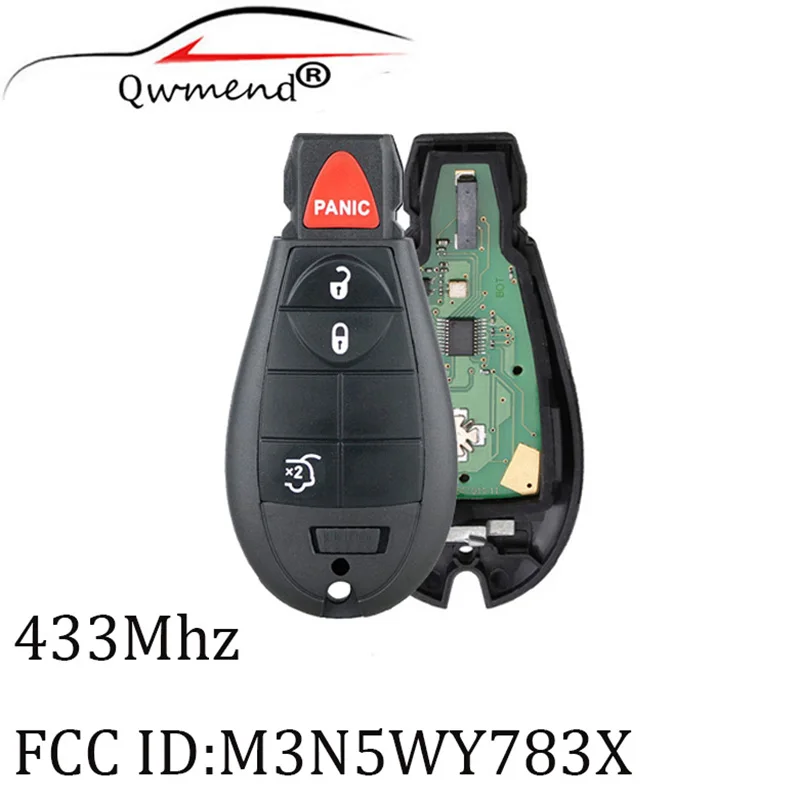 3 + 1 кнопки 433 МГц PCF7941 чип Y160 лезвие для Jeep Grand Cherokee 2008 2009 2010 2011 Брелок