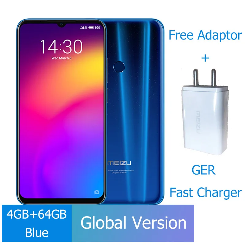 Глобальная версия Meizu Note 9 4 Гб 64 Гб 128 Гб Смартфон Snapdragon 675 Octa Core Note9 48MP двойная камера AI фронтальная 20 МП 4000 мАч - Цвет: Ger Global Blue