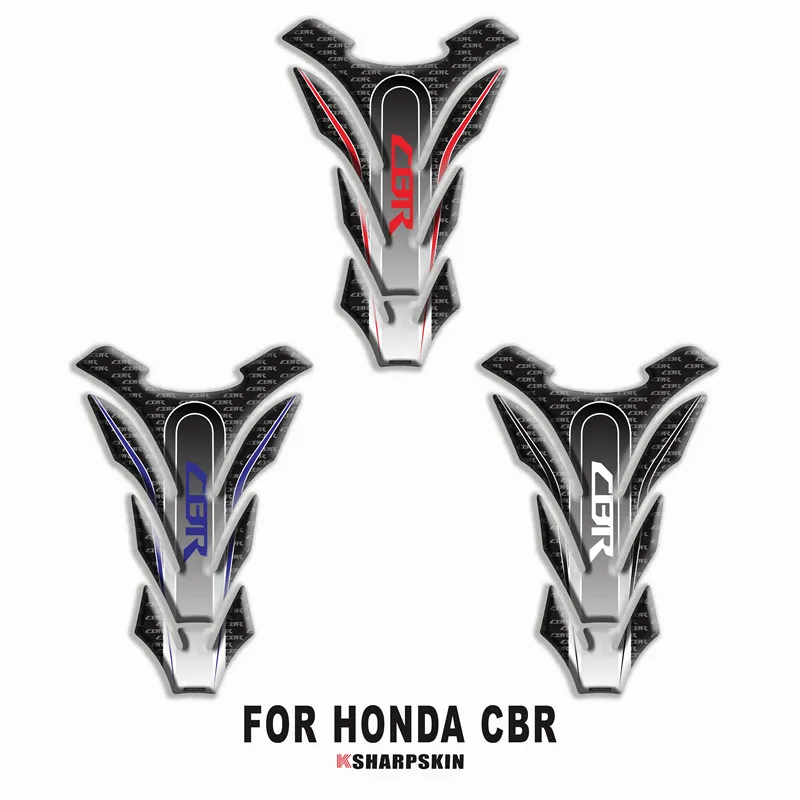 3D углерода взгляд защитная накладка на бак мотоцикла стикеры наклейки чехол для