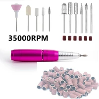portable nail art machine mini electric polisher set nail drill pen pedicure tool nail art drill 3500025000rpm