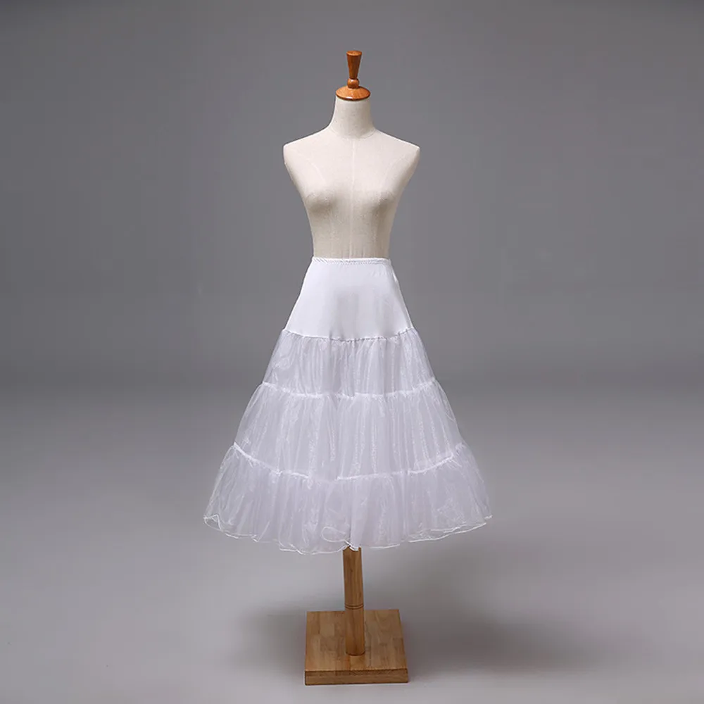 

HONGFUYU Short Tulle Cos Lolita Petticoat Crinoline Wedding Bridal Petticoat for Wedding Dresses Underskirt Rockabilly Tutu
