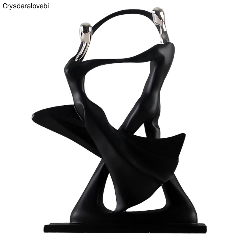 Статуя танцующей пары из смолы европейская скульптура абстрактные фигурки