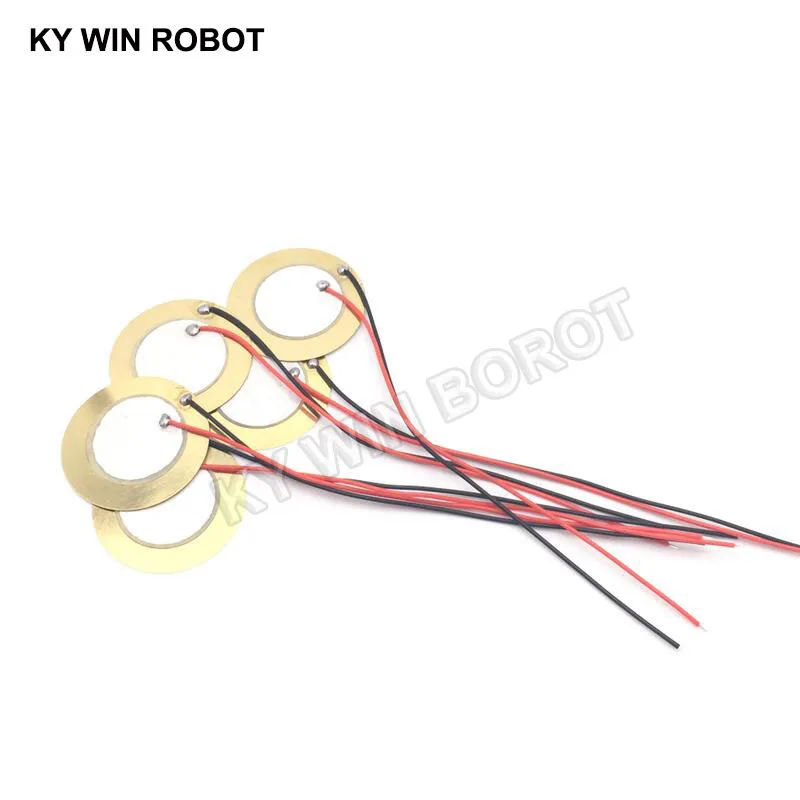 10 Pcs Piezoelectric Piezo Ceramic Wafer Plate Dia 27mm For Buzzer Loudspeaker