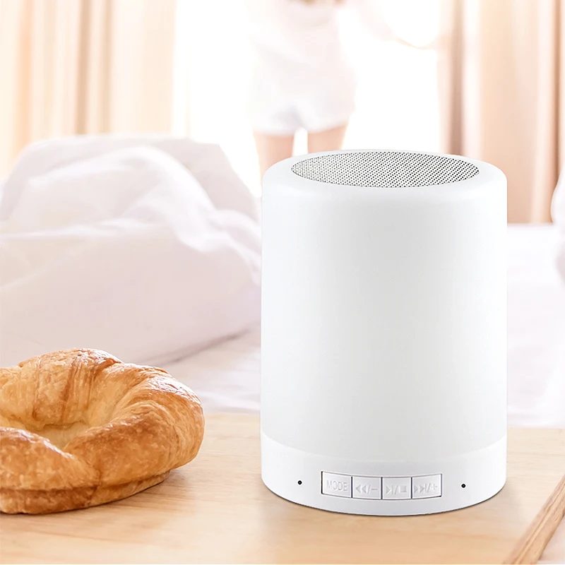 Сенсорный прикроватный светильник ночник с динамиком и Bluetooth сенсорсветильник