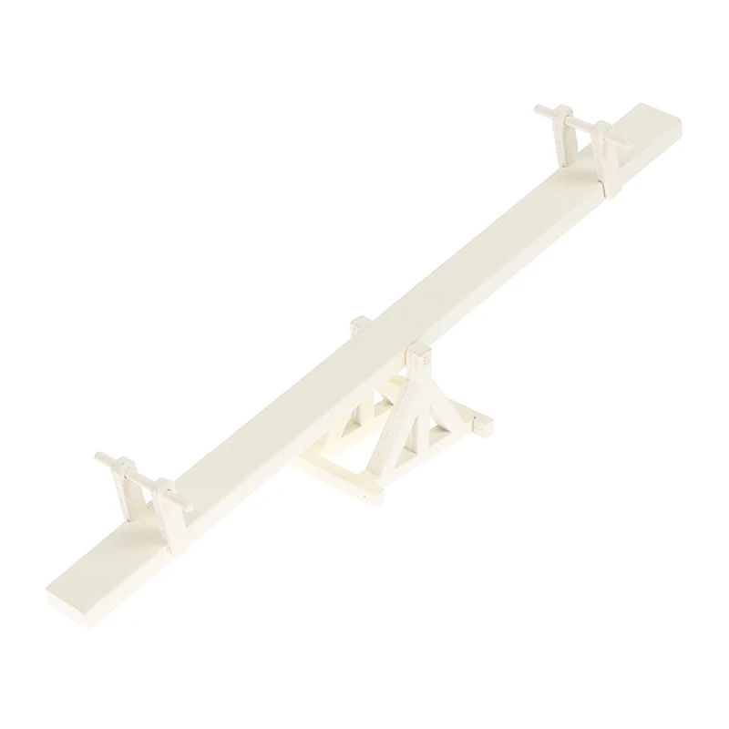 

1:12 DIY Miniature Wooden Seesaw For Dolls House Furniture Toys