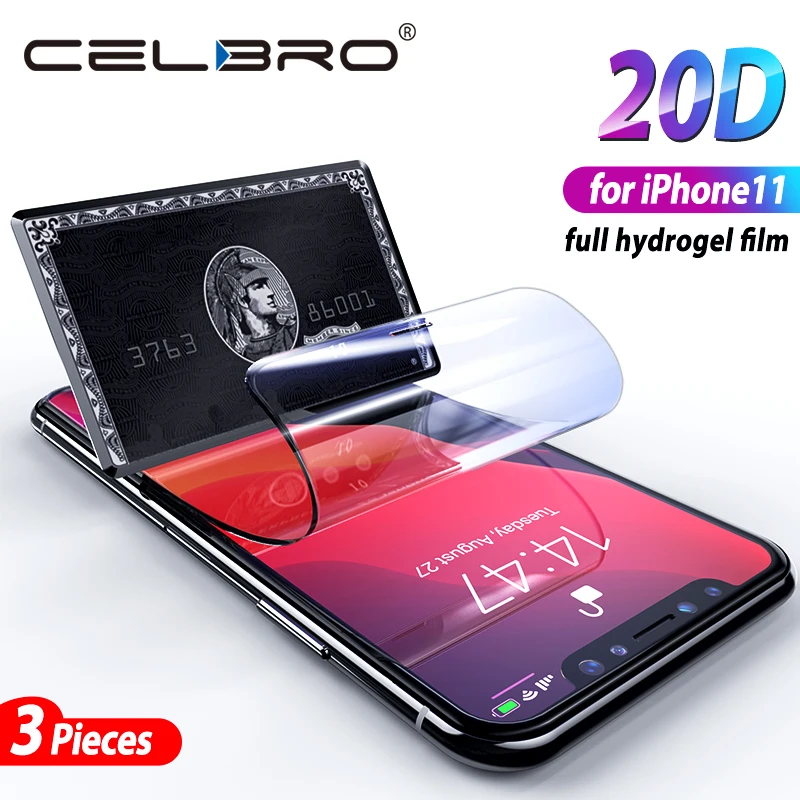 Полное покрытие для Iphone 11 Pro 11pro Max 2019 мягкая защитная пленка экрана Apple Iphone11