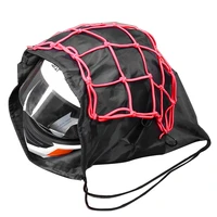 motorcycle motorbike crash helmet net and helmets lid protect bag draw pocket basketball bag 47x45cm
