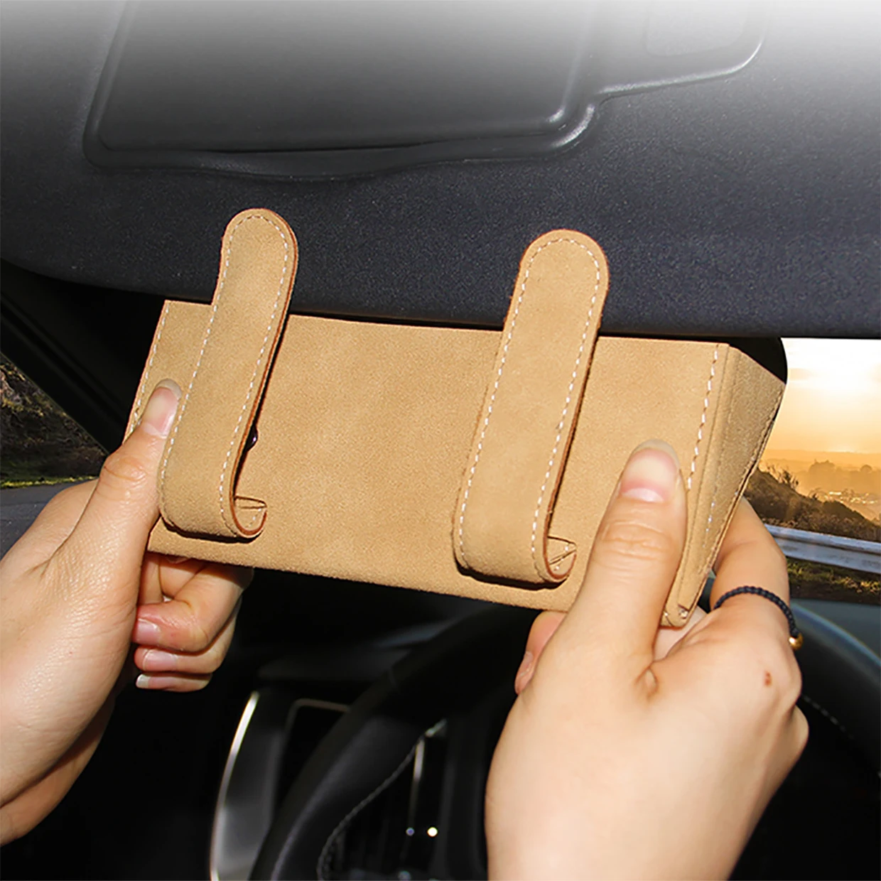 Автомобильный солнцезащитный козырек Чехол для очков автомобильный Органайзер