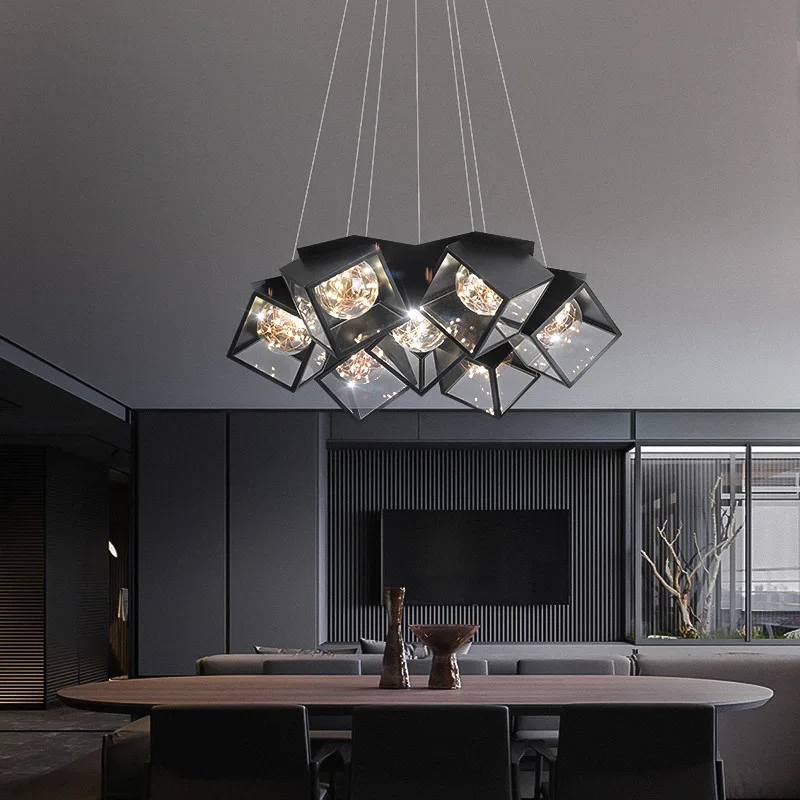 

Креативный подвесной светильник в скандинавском стиле со звездным металлическим шнуром, освещение для гостиной, спальни, столовой, бара, ре...