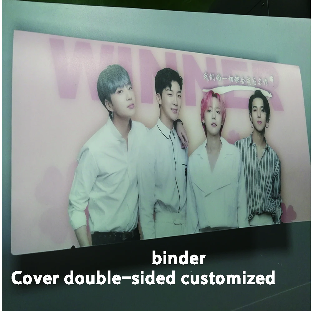 

Vertical version slogan binder PP Cover double-sided customized hand banner Storage kpop idol cheering album