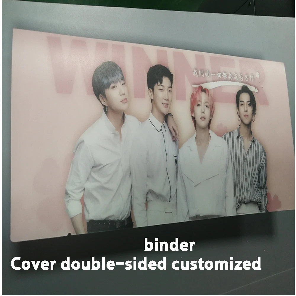 

Vertical version slogan binder PP Cover double-sided customized hand banner Storage kpop idol cheering album