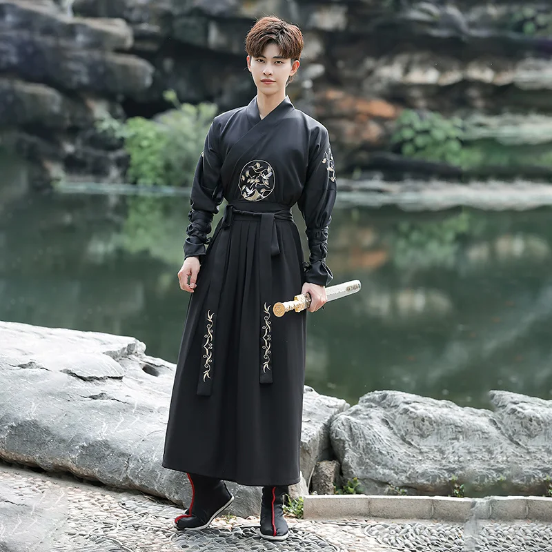

Tang Dynasty Ancient Costumes Hanfu Dress Chinese Folk Dance Clothes Classical Swordsman Clothing Traditional Fairy Cosplay