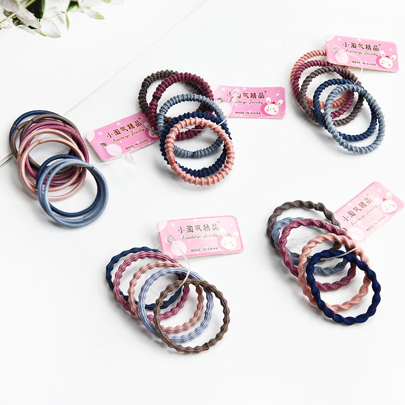 3/4/5/8 шт./компл. дети милые Цвета резинки для волос девочек красивое платье Scrunchies
