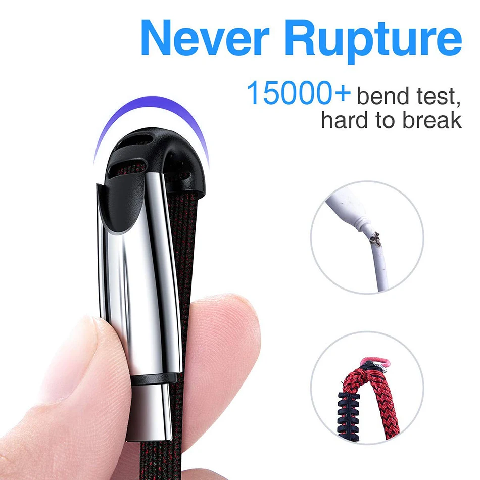 Micro USB кабель зарядное устройство Android провод с тканевой оплеткой Быстрая зарядка для samsung Galaxy S7 S6 J7 Edge Note 5 LG PS4 Высокоскоростная синхронизация