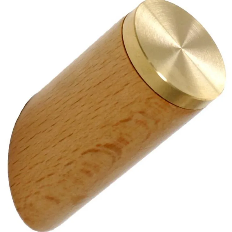 

1pcs Nordic Brass Wall Hook Furniture Wardrobe Handles 2 in1 Light Luxury Round Cylinder Coat Clothes Hooks