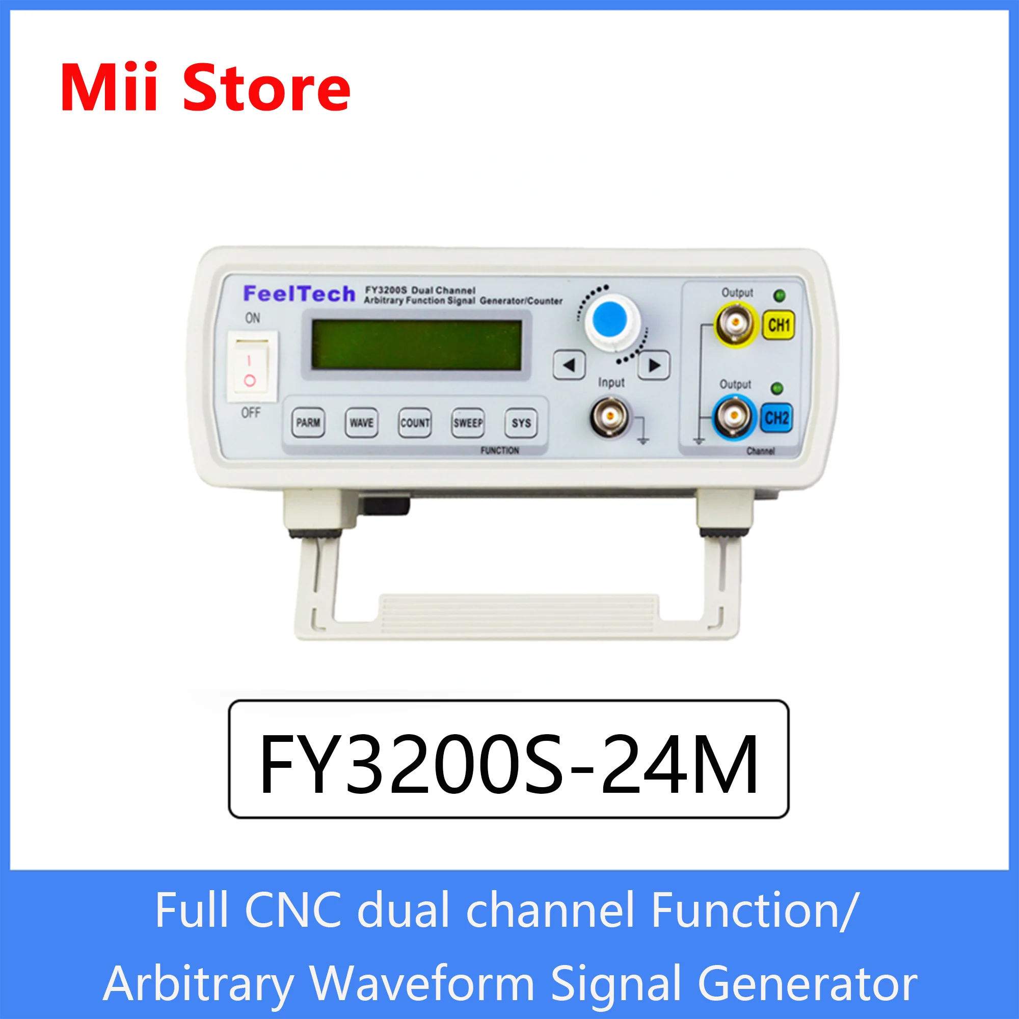 FY3200S-24MHz DDS Signal Generator Generator Digital Dual-channel Function Generator DDS Frequency Generator Frequency Meter
