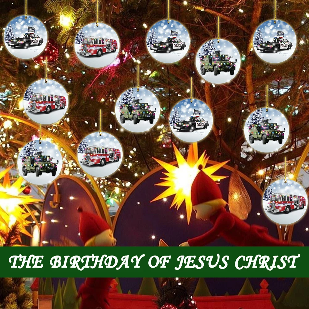 

Christmas Pendant Ornaments Creatives Hanging Decor for Family Christmas Decoration THJ99