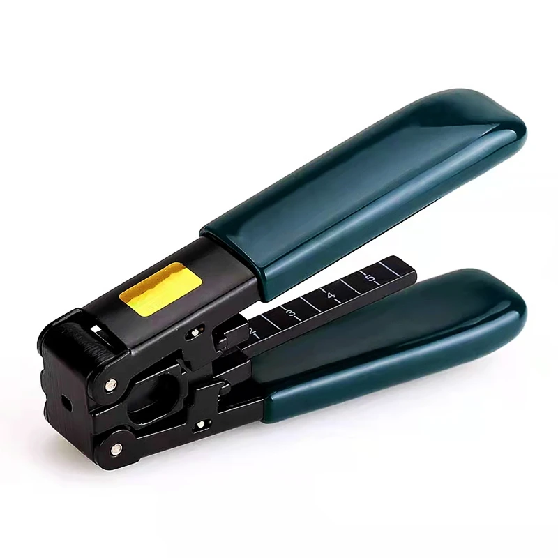 HTOC FTTH Cold Connection Optical Fiber Tool Kit With Cleaves And Cable Fiber Stripper Double Port Hole SC Cold Connector(10PCS)