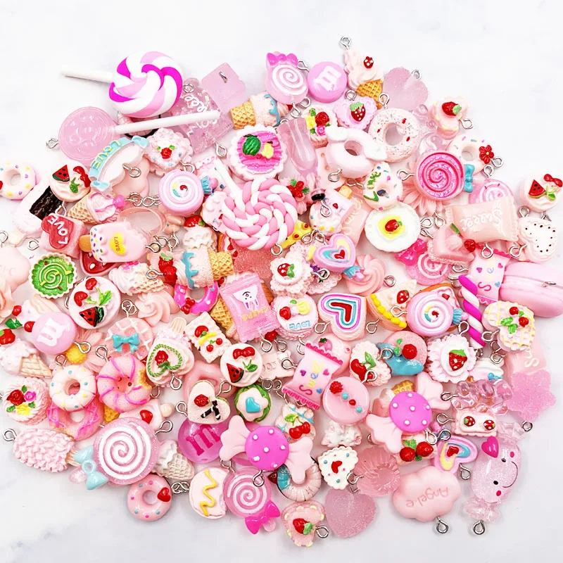 20 шт. Конфета из смолы серьги Подвески для изготовления ювелирных изделий