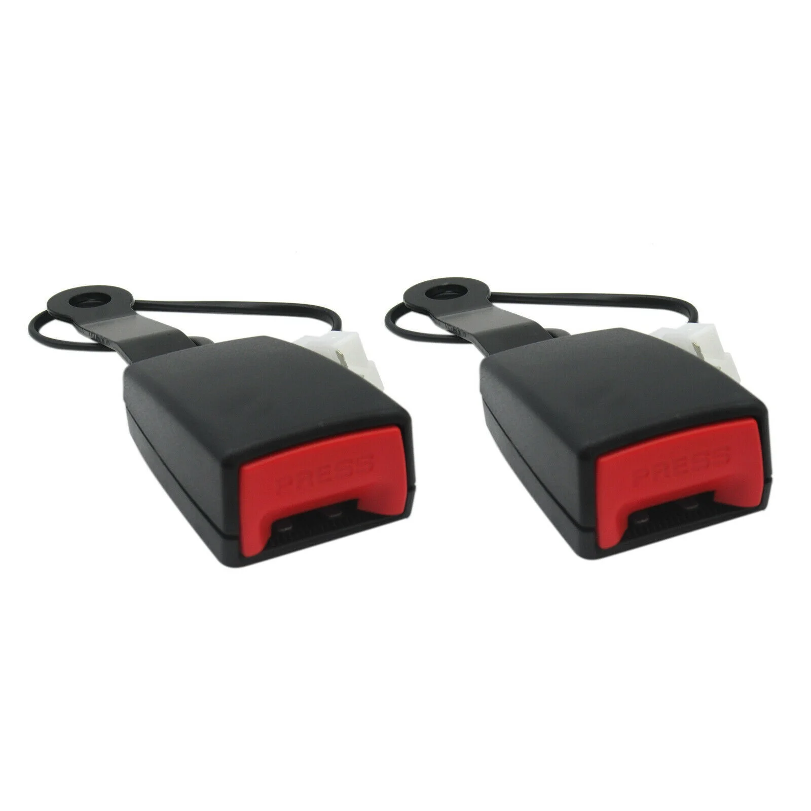 

Suitable for car seat belt buckle socket plug connector warning cable black