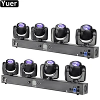 2pcslot new disco lighting 4x32w rgbw 4in1 led four heads moving head light dmx512 sound channel for dj disco party night light