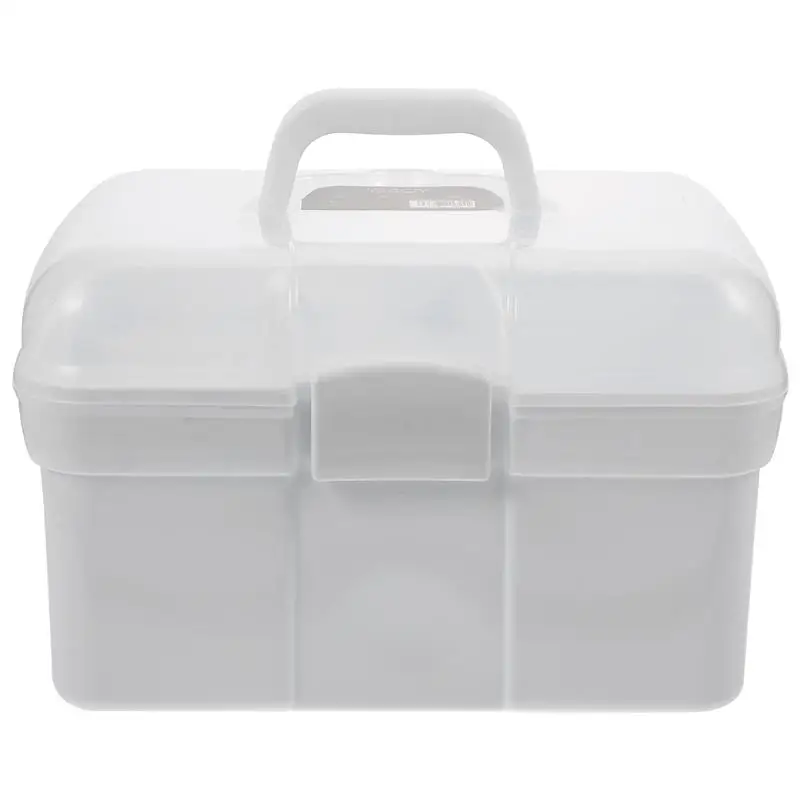 

1pc Manicure Kit Storage Box Nail Art Storage Box Nail Tool Storage Box Portable Handle Box Salon Nail Supplies