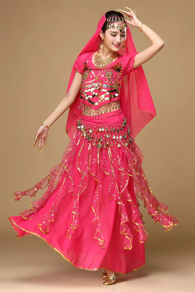 Танцевальная индийская одежда женский набор для выступления на сцене в