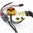 A 2204 A2204 7.5A 1400KV 50W SP бесщеточный микро-двигатель с креплением + 10A ESC для радиоуправляемого самолетаквадрокоптера KK UFO