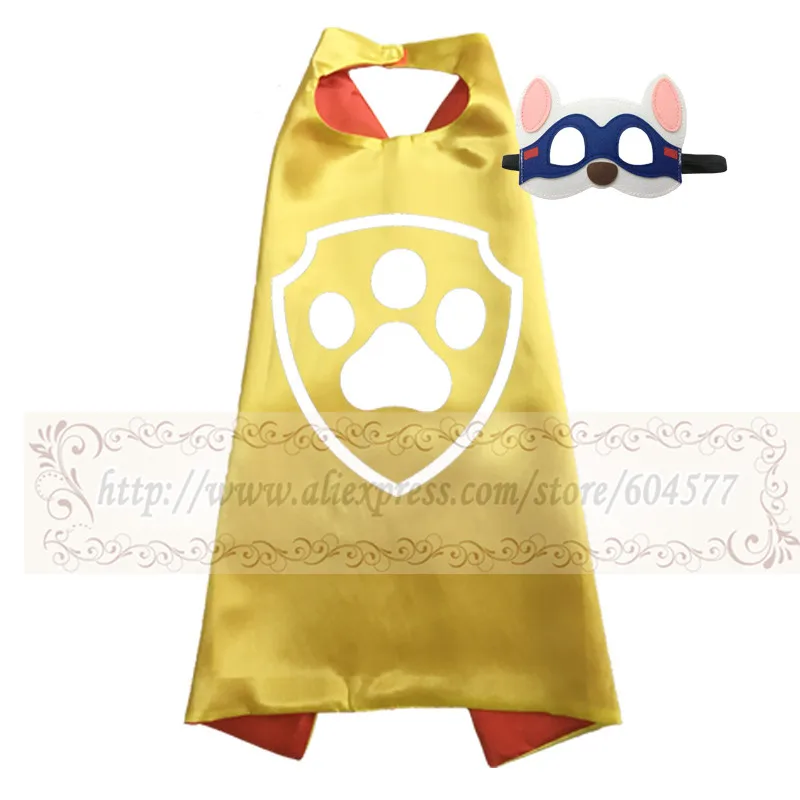 Yellow-2 Костюм на Хэллоуин для детей; накидки супергероев; маскарадные маски для дня рождения - Цвет: Yellow-2